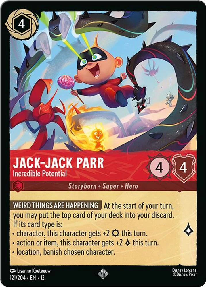 Jack-Jack Parr (Incredible Potential) - 121/204 - Super Rare
