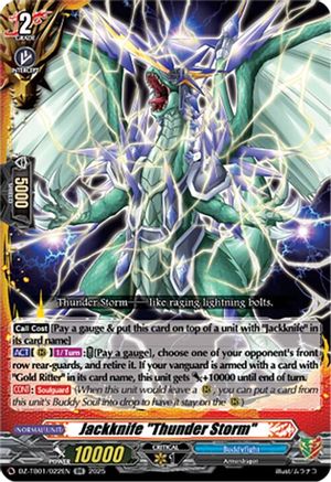 Jackknife "Thunder Storm" - DZ-TB01/022EN - Double Rare