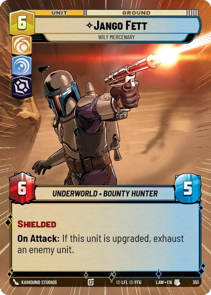 Jango Fett - Wily Mercenary (Hyperspace) - 351 - Uncommon