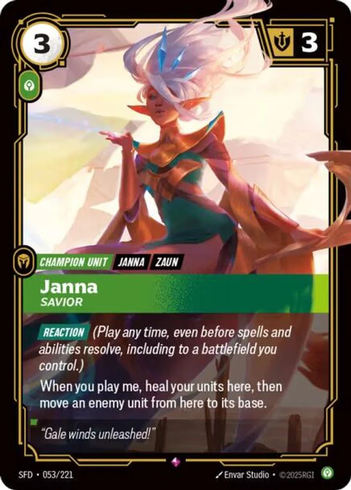 Janna - Savior - 053/221 - Rare