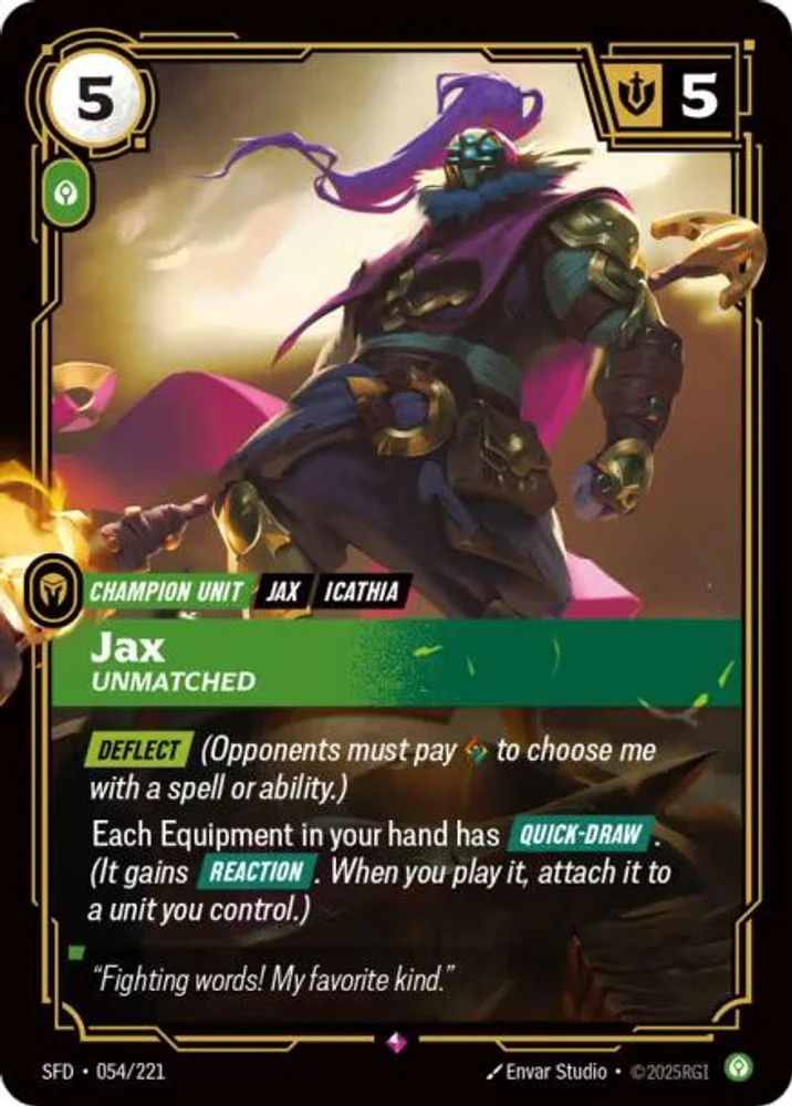 Jax - Unmatched - 054/221 - Rare