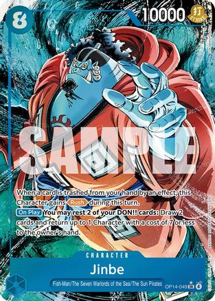 Jinbe - OP14-049 (Alternate Art) - OP14-049 - Super Rare