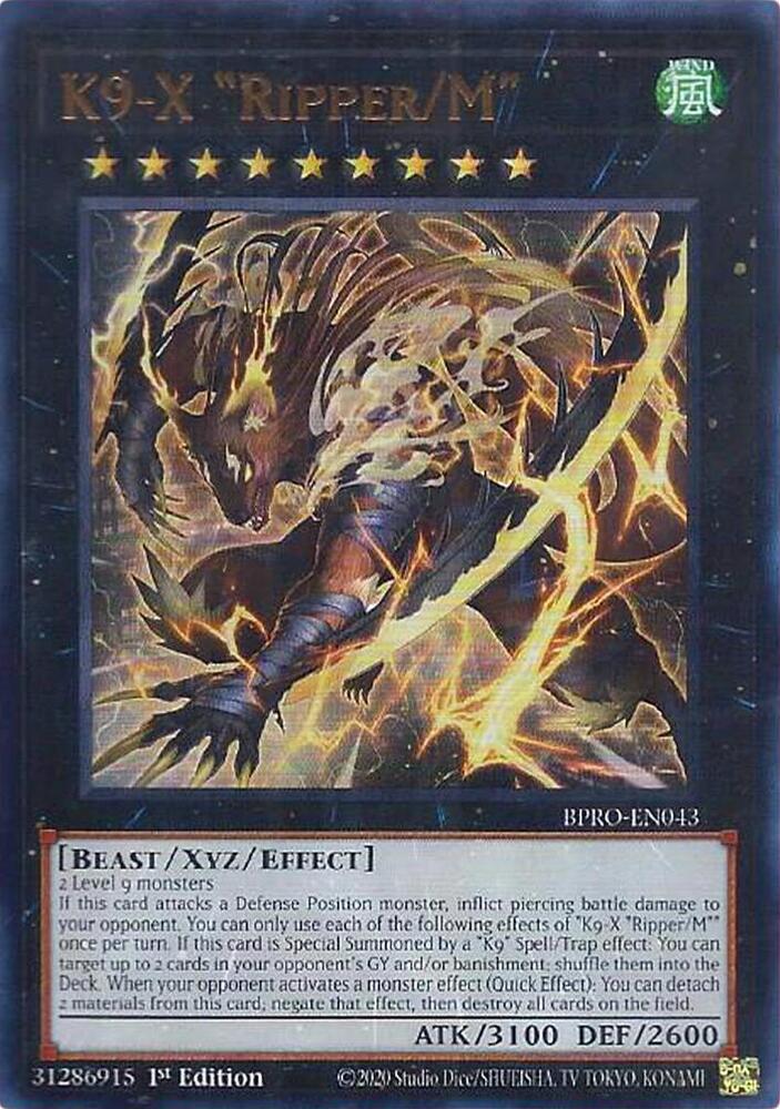 K9-X "Ripper/M" - BPRO-EN043 - Ultra Rare - 1st Edition