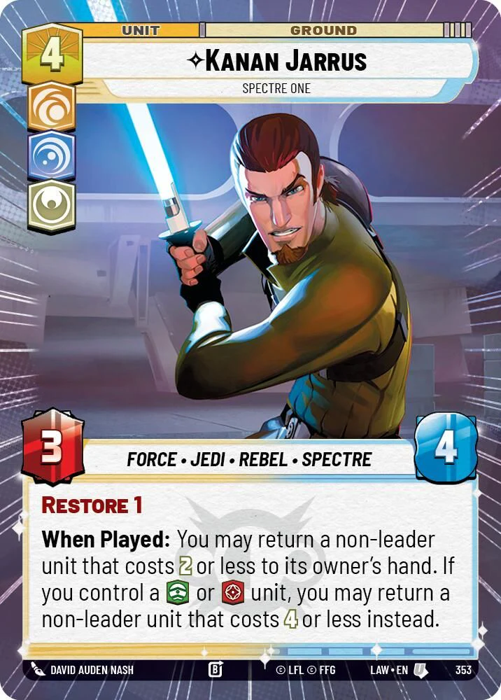 Kanan Jarrus - Spectre One (Hyperspace) - 353 - Uncommon