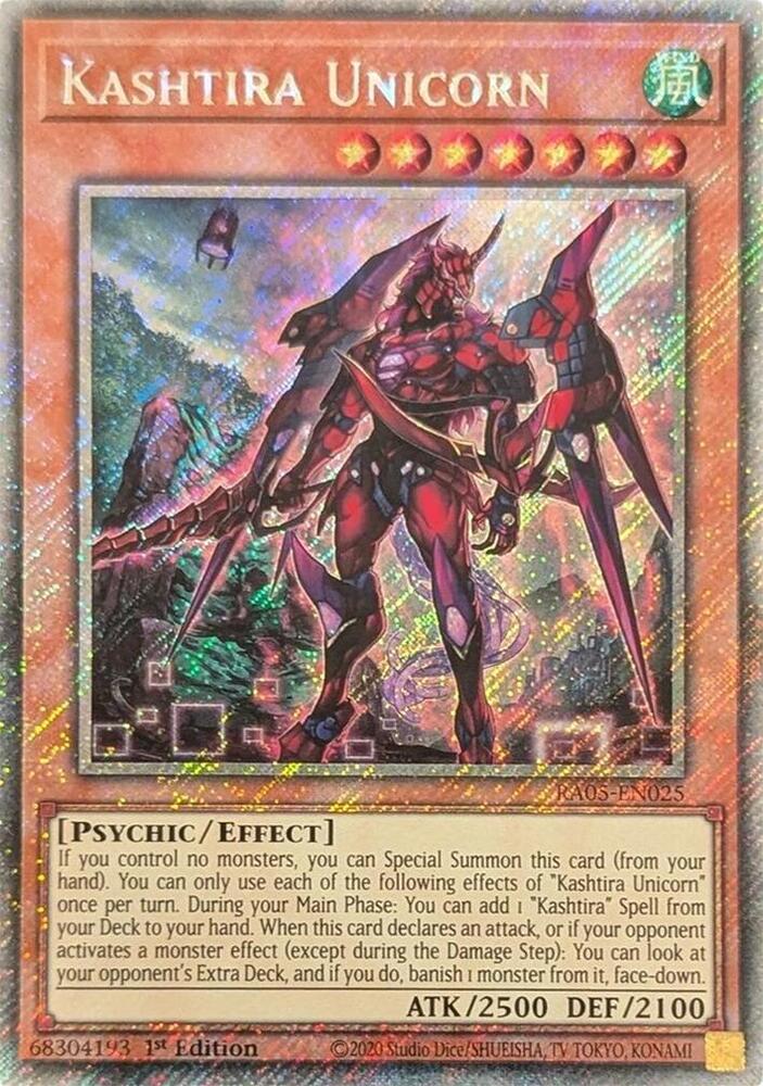 Kashtira Unicorn (Platinum Secret Rare) - RA05-EN025 - Platinum Secret Rare - 1st Edition