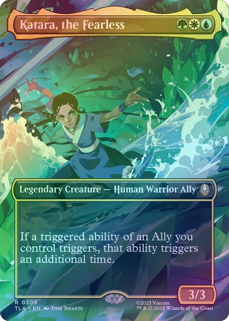 Katara, the Fearless - Borderless Scene (Foil) (TLA)