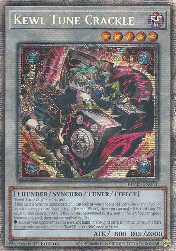 Kewl Tune Crackle - BLZD-EN041 - Starlight Rare - 1st Edition
