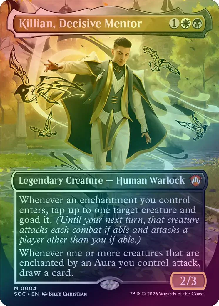 Killian, Decisive Mentor - Borderless (Foil) (SOC)