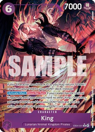 King (Alternate Art) - EB04-031 - Rare