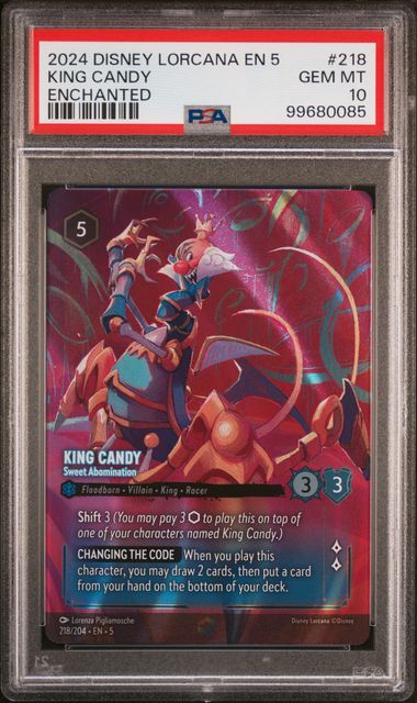 King Candy (Sweet Abomination) - 218/204 - Enchanted - PSA Gem MT 10