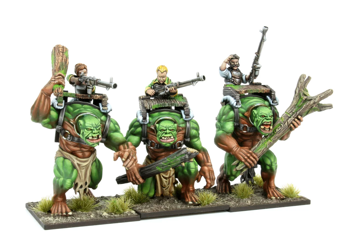 Kings of War - Halfling - Forest Troll Gunners [MGKWHF308]