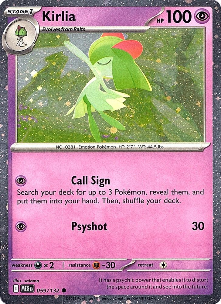 Kirlia - 059/132 - Common (Cosmos Holo)