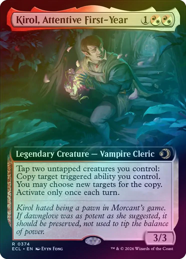 Kirol, Attentive First-Year - Extended Art (Foil) (ECL)