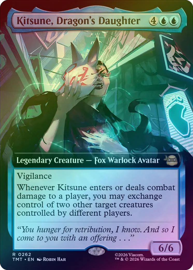 Kitsune, Dragon's Daughter - Extended Art (Foil) (TMT)