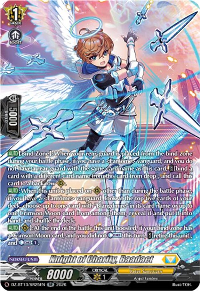 Knight of Charity, Baadact (SR) - DZ-BT13/SR25EN - Silver Rare