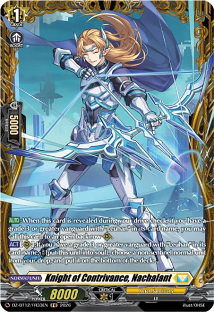 Knight of Contrivance, Nachalant (FR) - DZ-BT12/FR33EN - Frame Rare