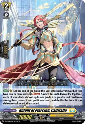 Knight of Piercing, Cadwalla - D-PR/890EN - Promo