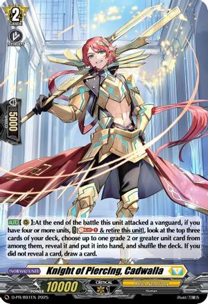 Knight of Piercing, Cadwalla (Foil) - D-PR/891EN - Promo