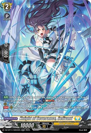 Knight of Severance, Selivant (SR) - DZ-BT11/SR23EN - Silver Rare