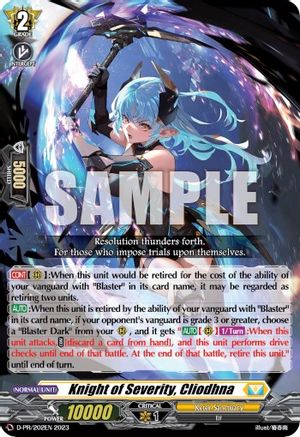 Knight of Severity, Cliodhna - D-PR/202EN 2023 - Promo