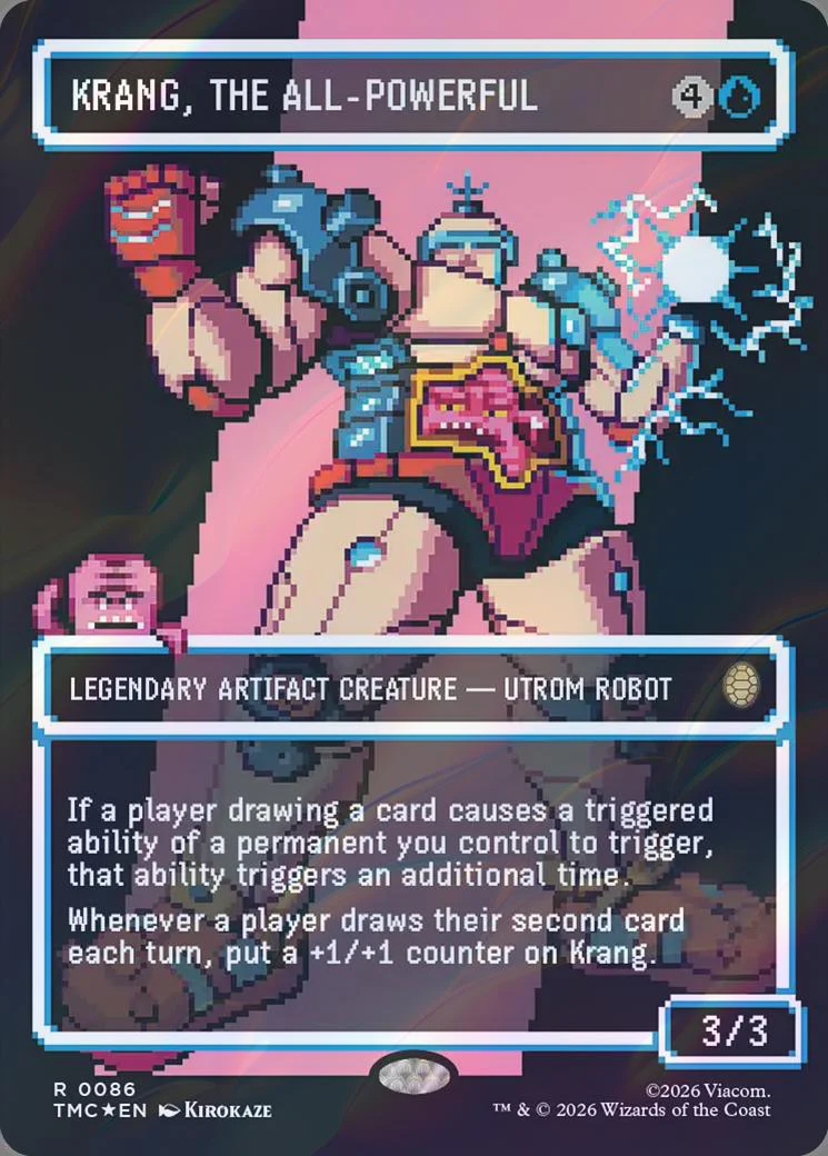Krang, the All-Powerful - Pixel Art (Surge Foil) (TMC)