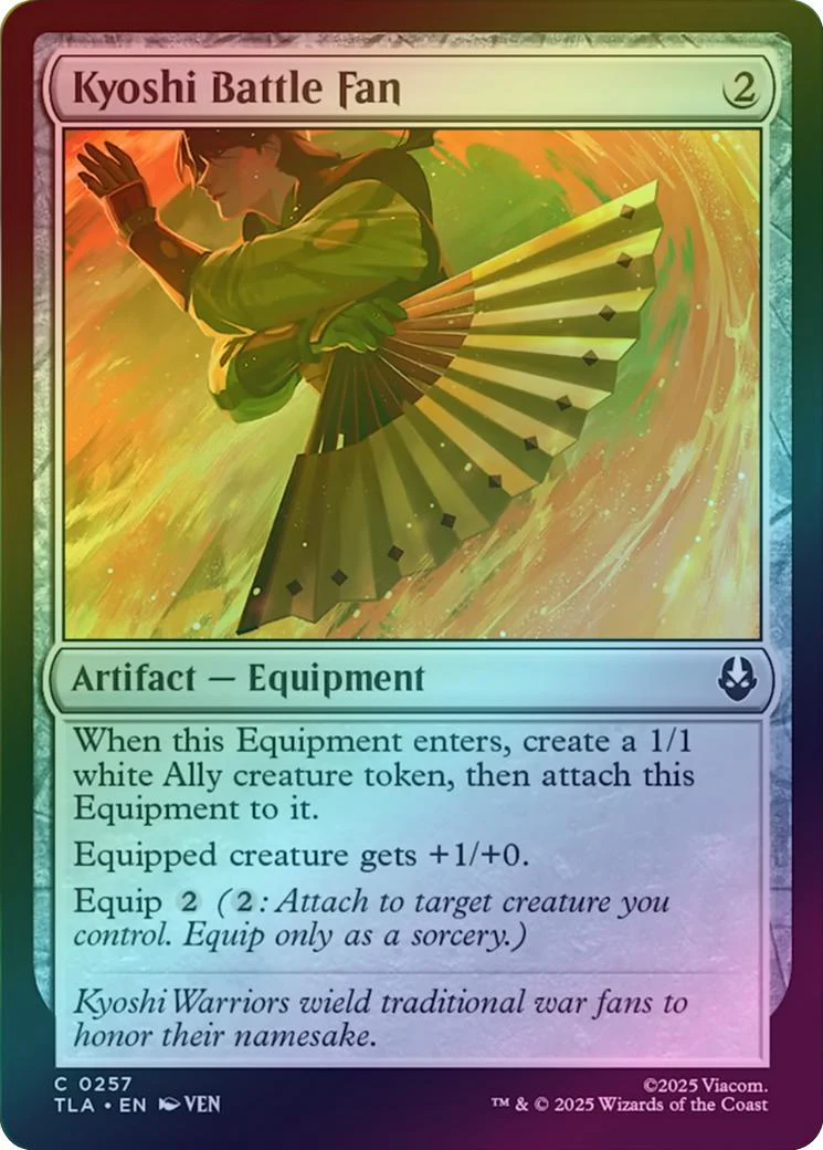 Kyoshi Battle Fan (Foil) (TLA)