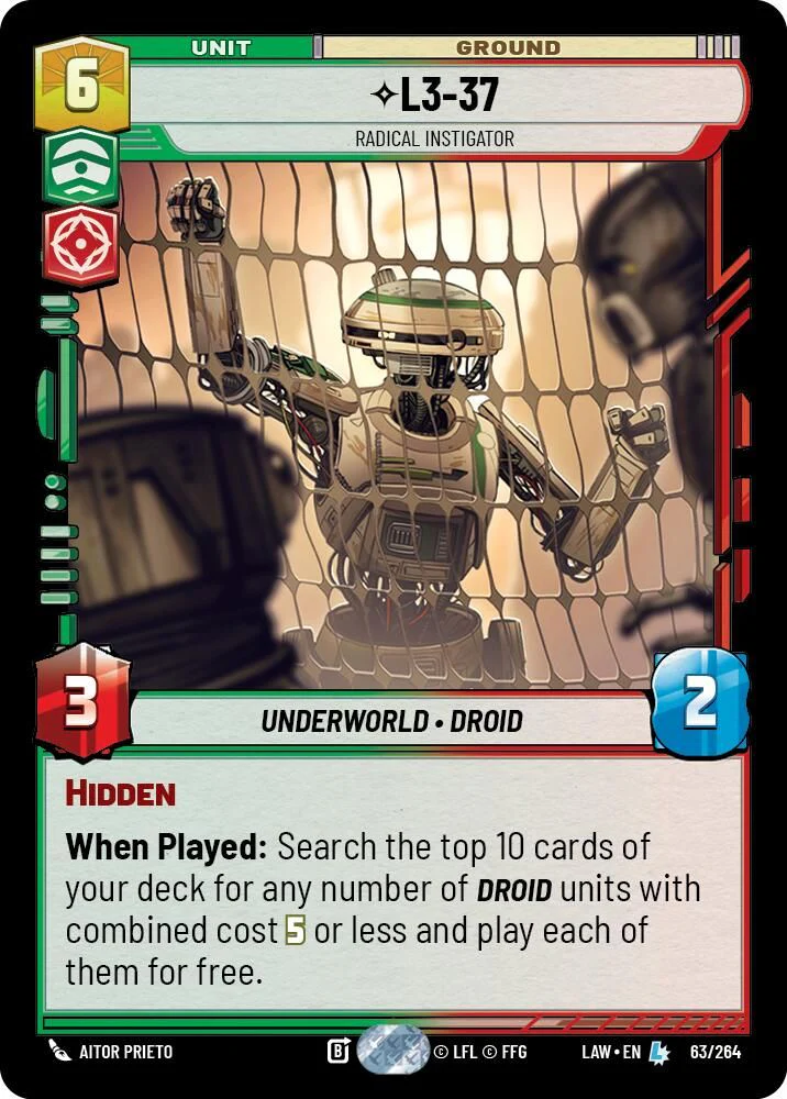 L3-37 - Radical Instigator - 63/264 - Legendary