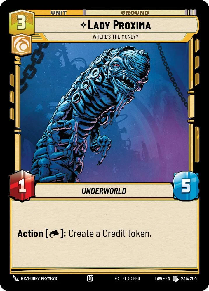 Lady Proxima - Where's the Money? - 235/264 - Uncommon
