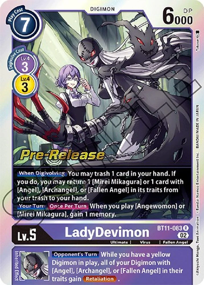 LadyDevimon - BT11-083 - Rare (Pre-Release)