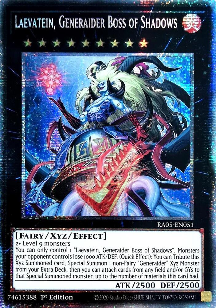 Laevatein, Generaider Boss of Shadows - RA05-EN051 - Starlight Rare - 1st Edition