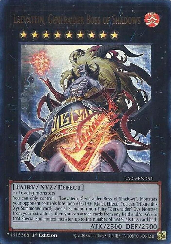 Laevatein, Generaider Boss of Shadows (Ultra Rare) - RA05-EN051 - Ultra Rare - 1st Edition