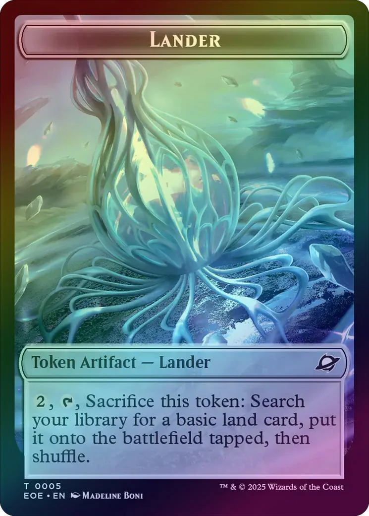 Lander // Drone Token (Foil) (TEOE)