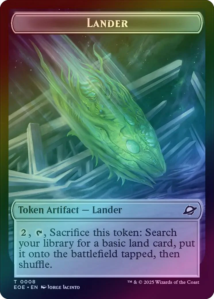 Lander // Robot Token (Foil) (TEOE)