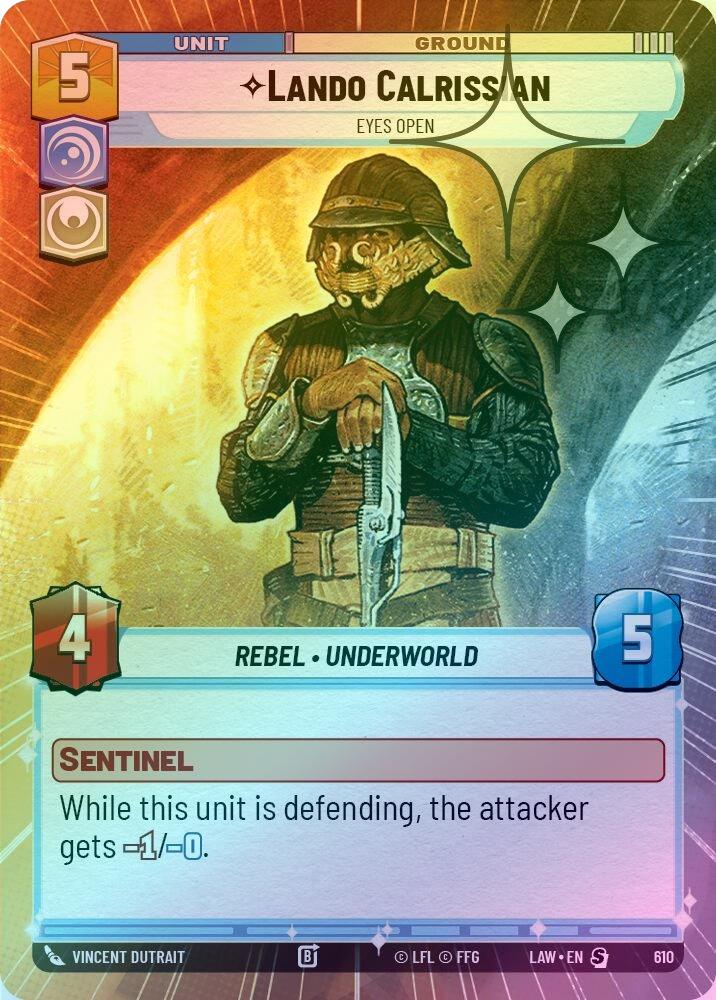 Lando Calrissian - Eyes Open (Hyperspace Foil) - 610 - Special (Foil)