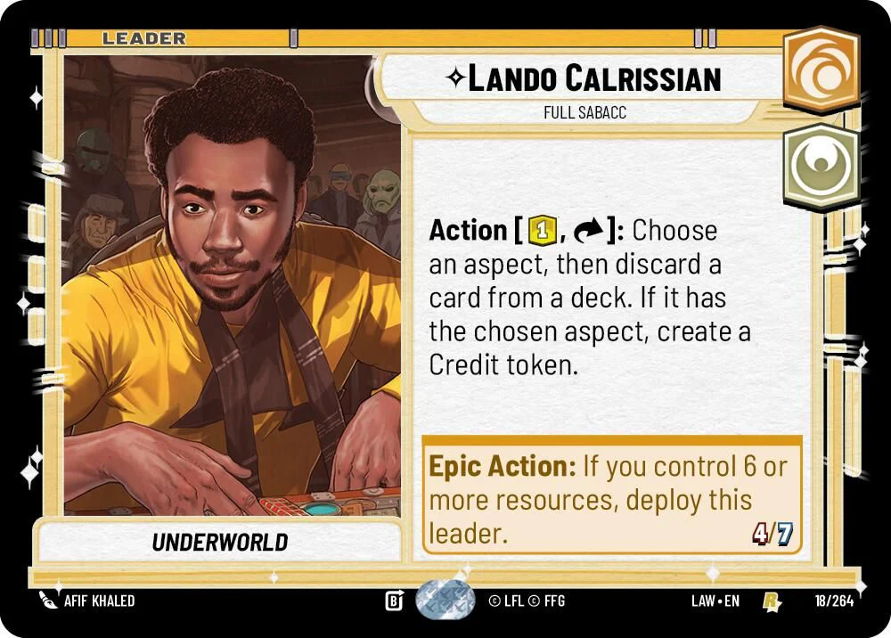 Lando Calrissian - Full Sabacc - 18/264 - Rare