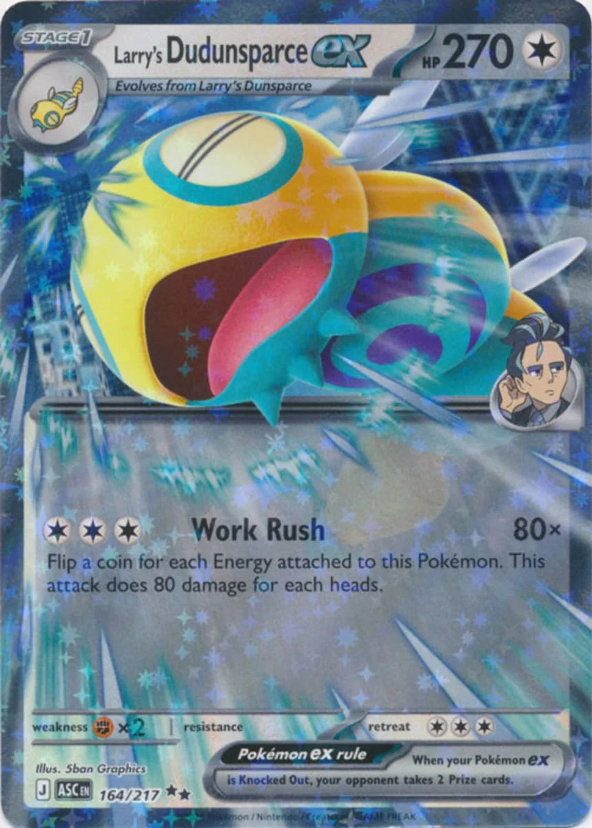 Larry's Dudunsparce ex - 164/217 - Double Rare