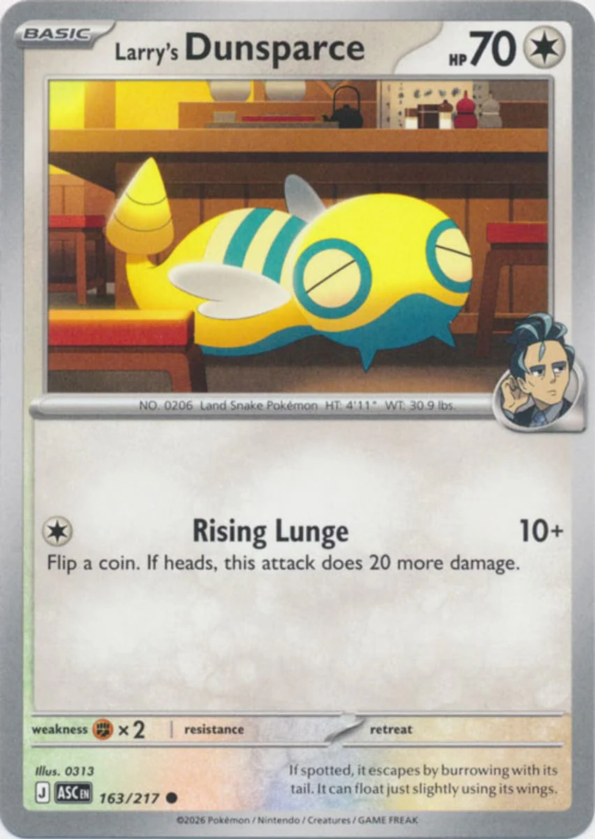 Larry's Dunsparce - 163/217 - Common
