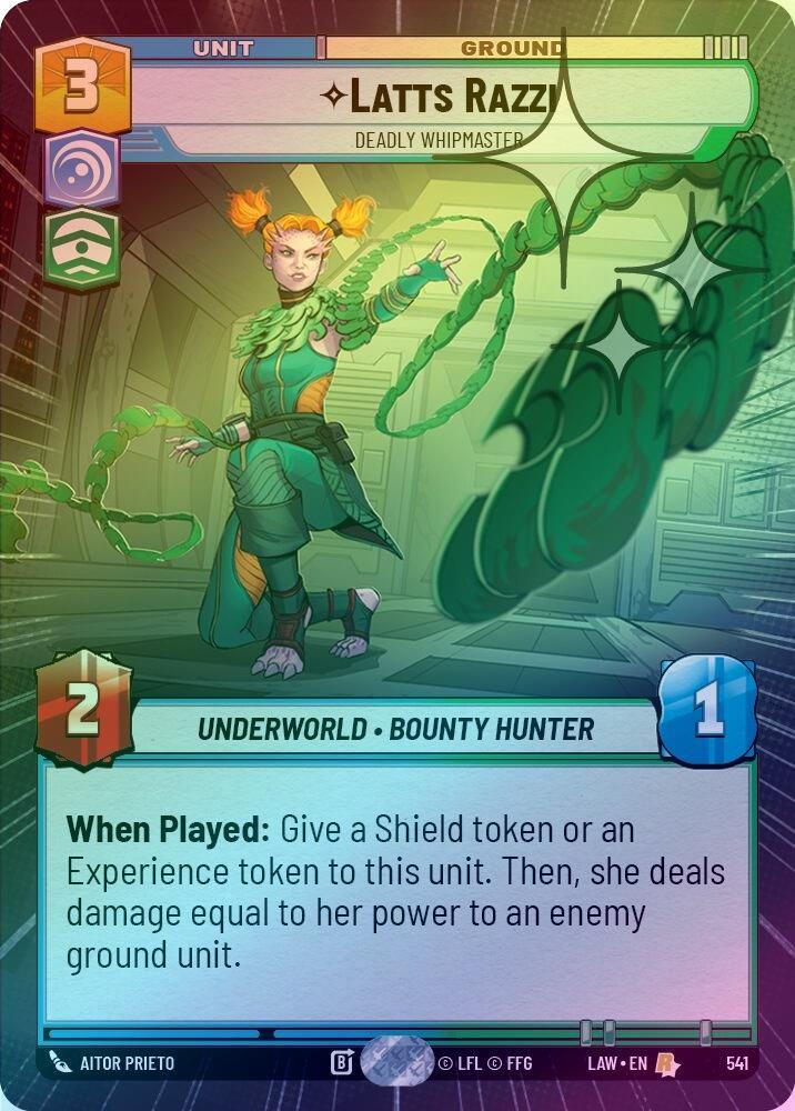 Latts Razzi - Deadly Whipmaster (Hyperspace Foil) - 541 - Rare (Foil)