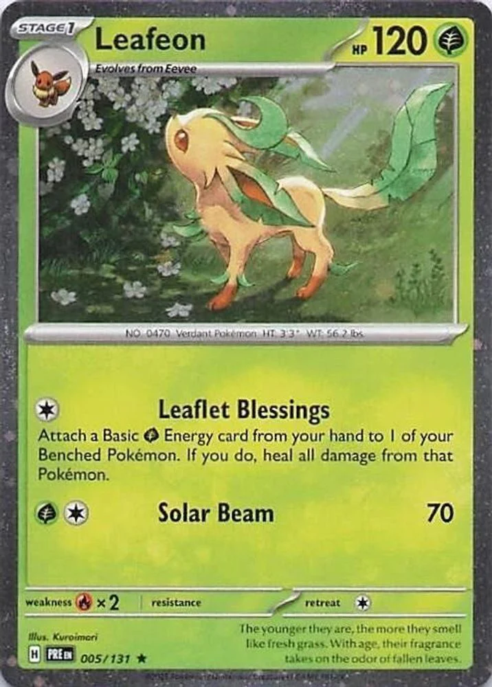 Leafeon - 005/131 - Rare (Cosmos Holo)