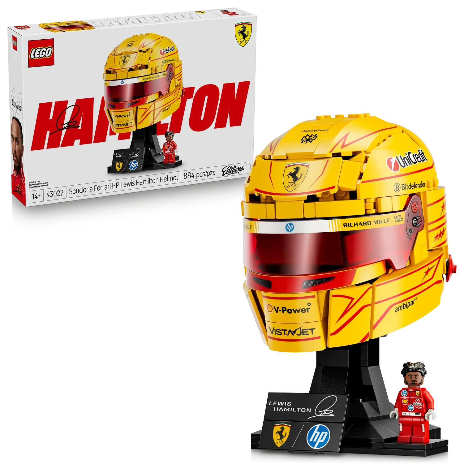 LEGO - Edition - Scuderia Ferrari HP Lewis Hamilton Helmet [43022]