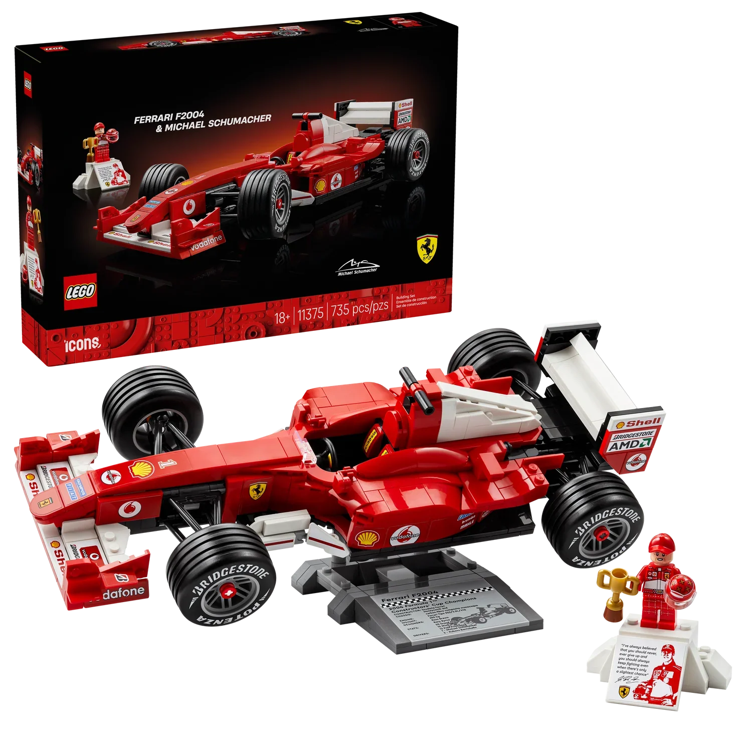 LEGO - Icons - Ferrari F2004 & Michael Schumacher [11375]