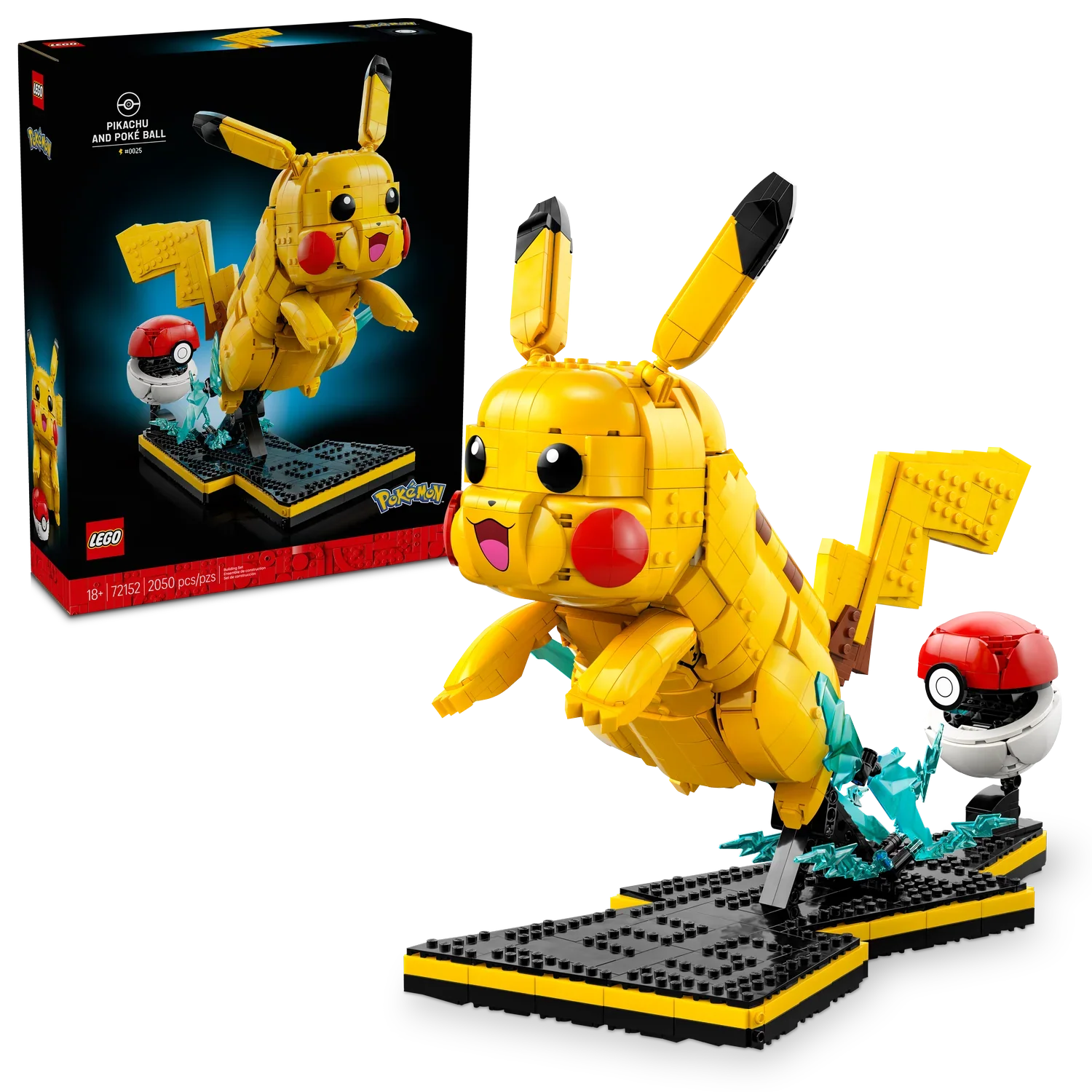 Lego - Pokemon - Pikachu and Poké Ball [72152]