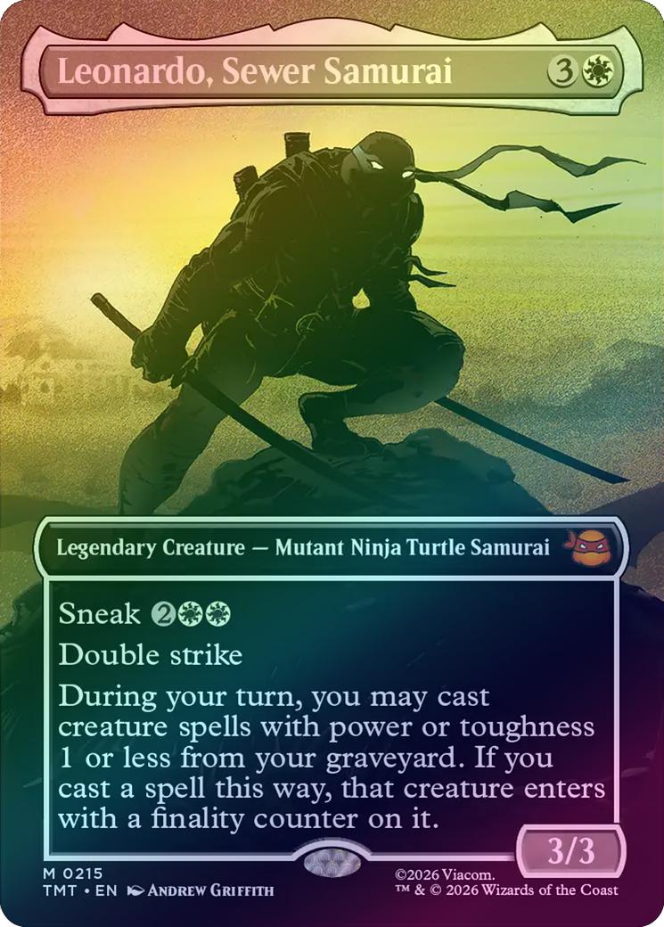 Leonardo, Sewer Samurai - Silhouette Showcase (Foil) (TMT)
