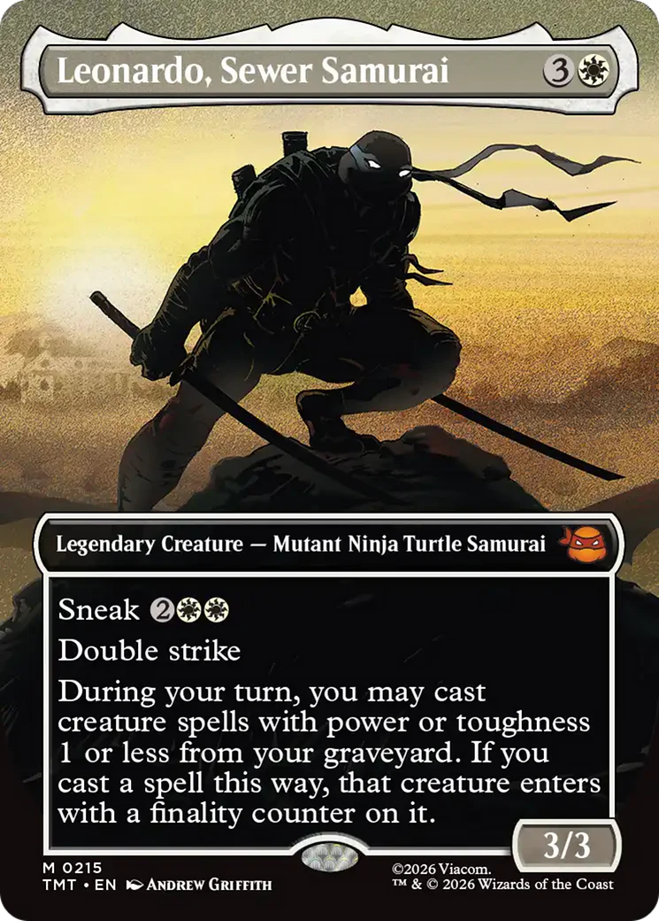 Leonardo, Sewer Samurai - Silhouette Showcase (TMT)