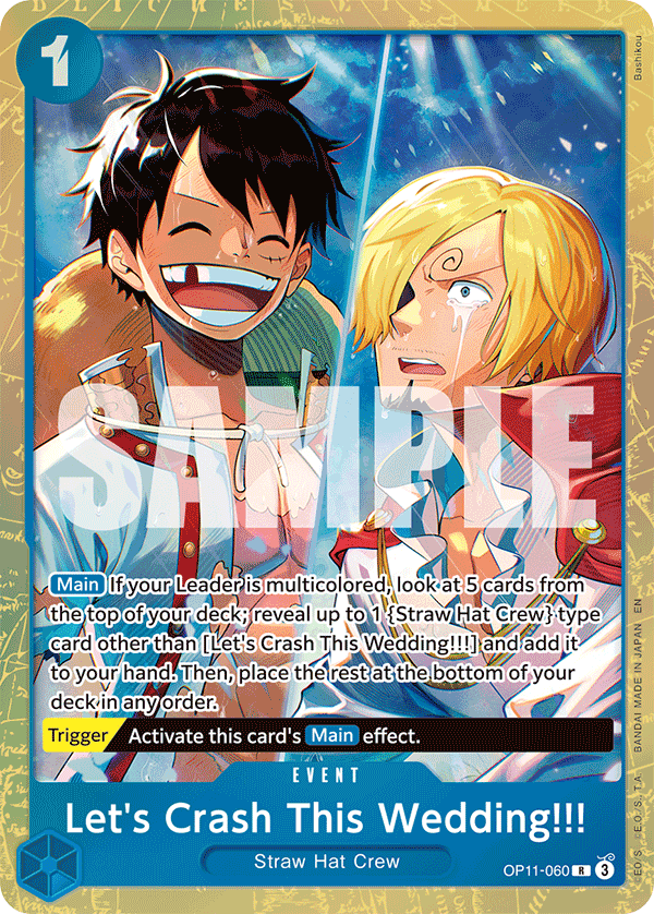Let's Crash This Wedding!!! (Premium Card Collection -Best Selection Vol. 5-) - OP11-060 - Rare