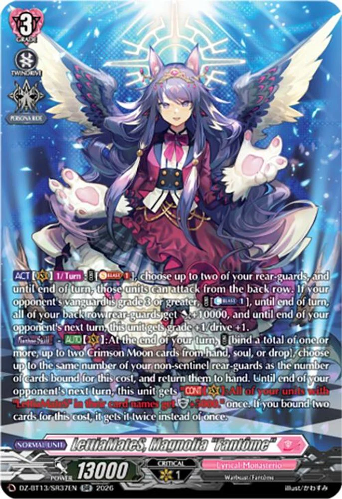 LettiaMateS, Magnolia "Fantome" (SR) - DZ-BT13/SR37EN - Silver Rare