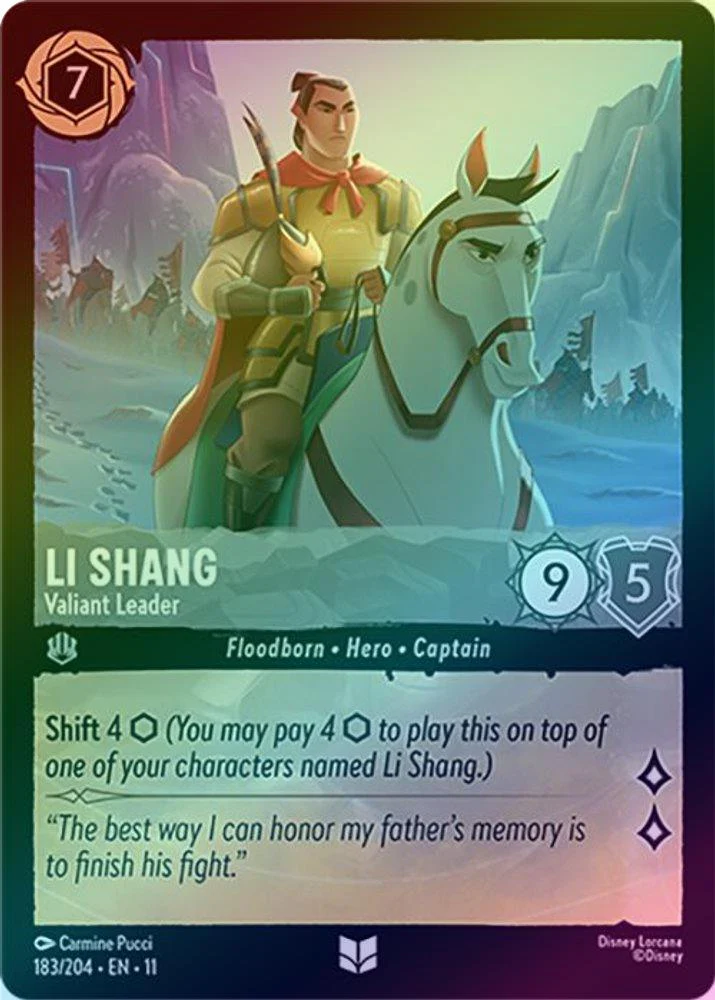 Li Shang (Valiant Leader) - 183/204 - Uncommon (Foil)