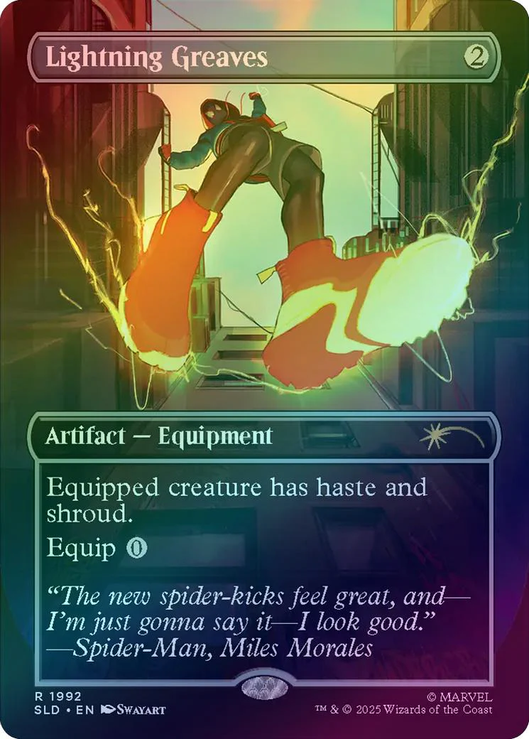 Lightning Greaves - Marvel's Spider-Man: Heroic Deeds (Rainbow Foil) (SLD)