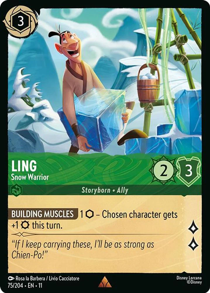 Ling (Snow Warrior) - 75/204 - Rare