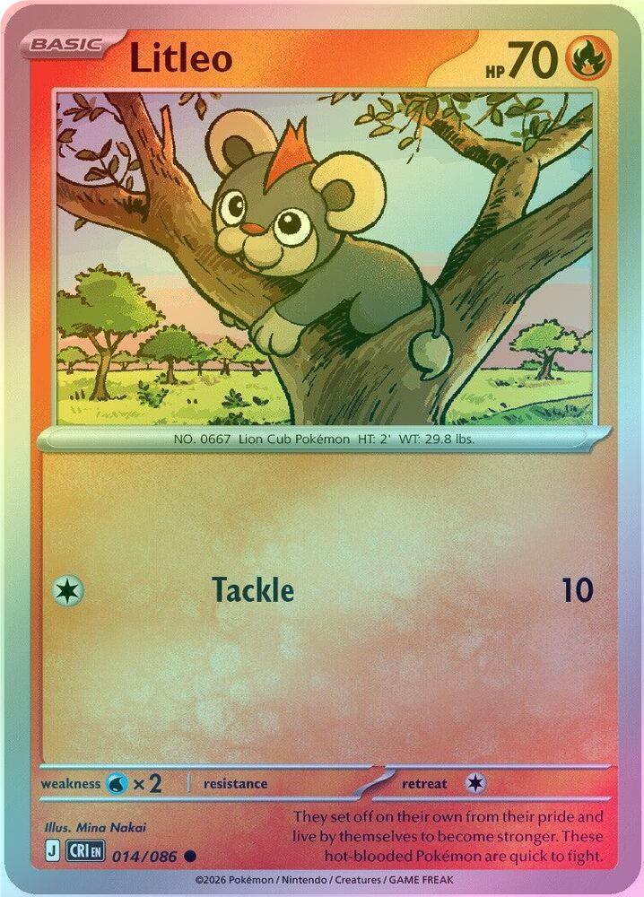 Litleo - 014/086 - Common - Reverse Holo